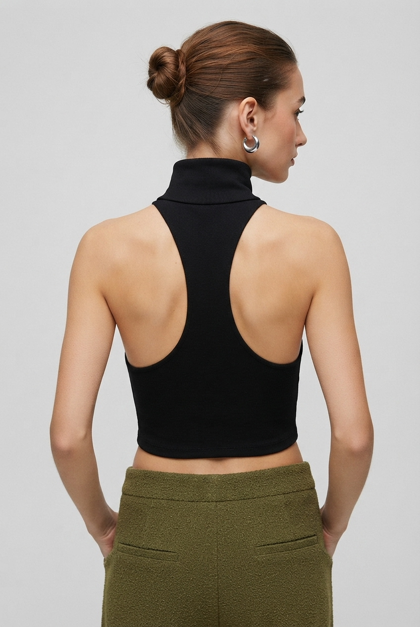 Women's Strapless Choker Tube Top