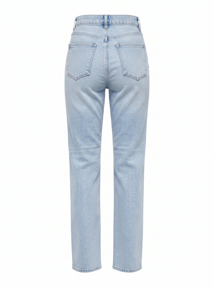 Jeans dritti a vita alta da donna