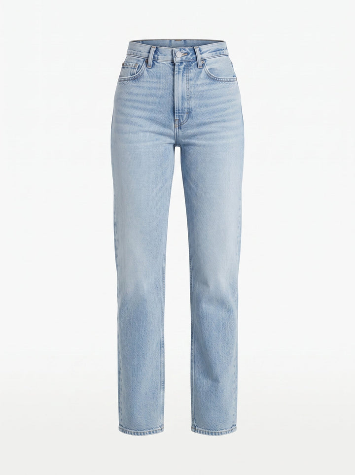 Jeans dritti a vita alta da donna