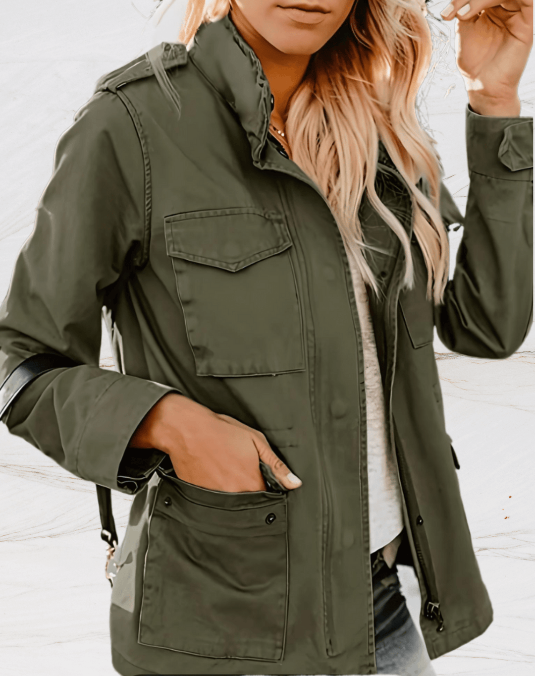 Thilde | Giacca utility casual elegante