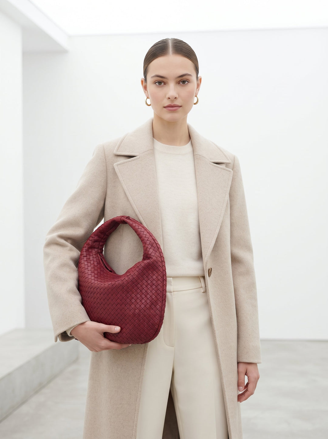 Woven Hobo Shoulder Bag