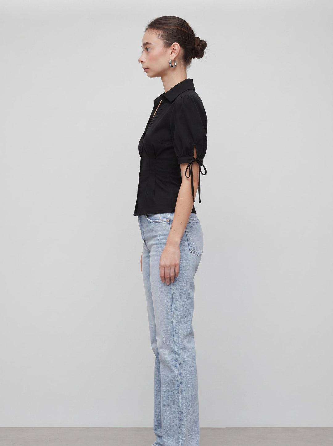 Jeans dritti a vita alta da donna
