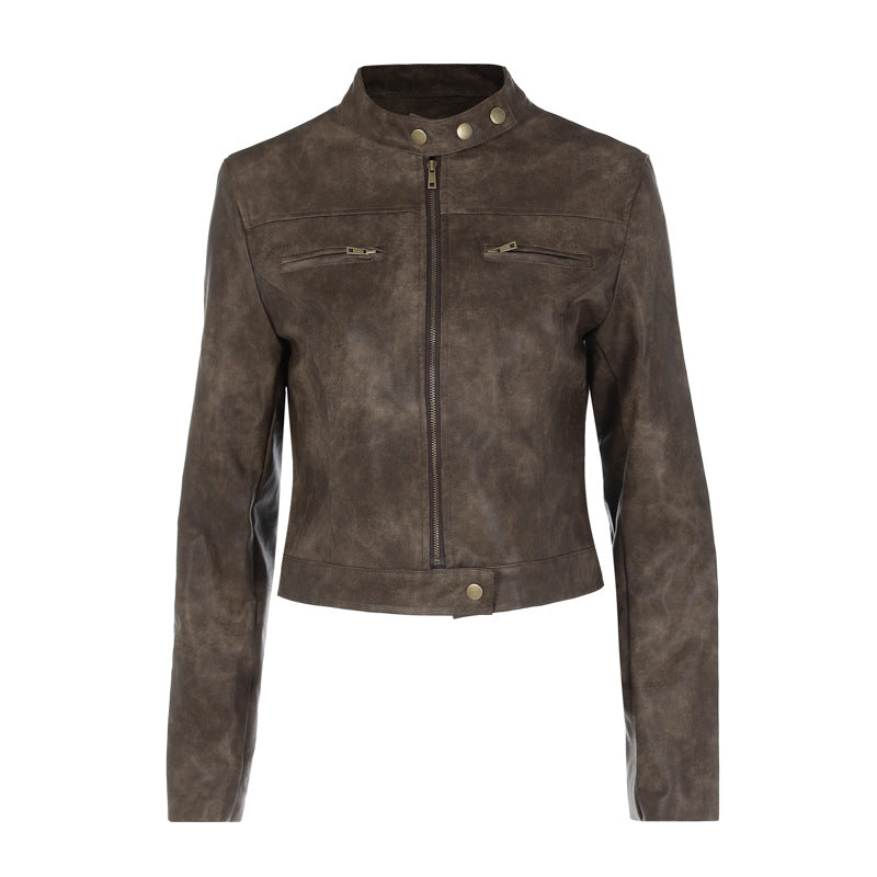 Faux Leather Biker Jacket