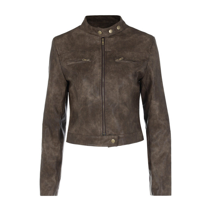 Faux Leather Biker Jacket