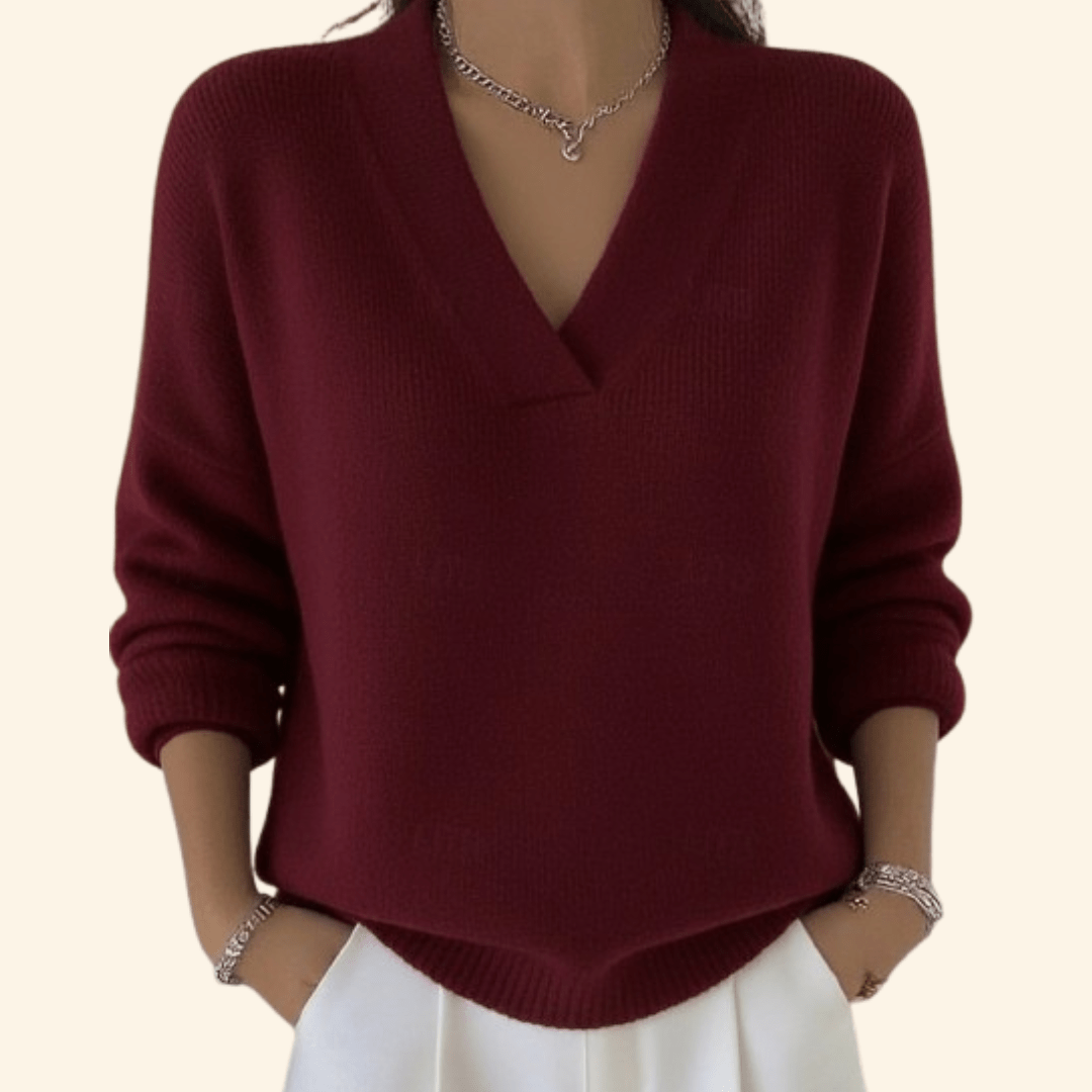 Noor | Maglia Morbida con Scollo a V