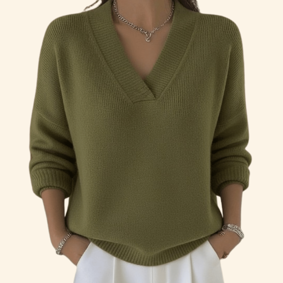 Noor | Maglia Morbida con Scollo a V