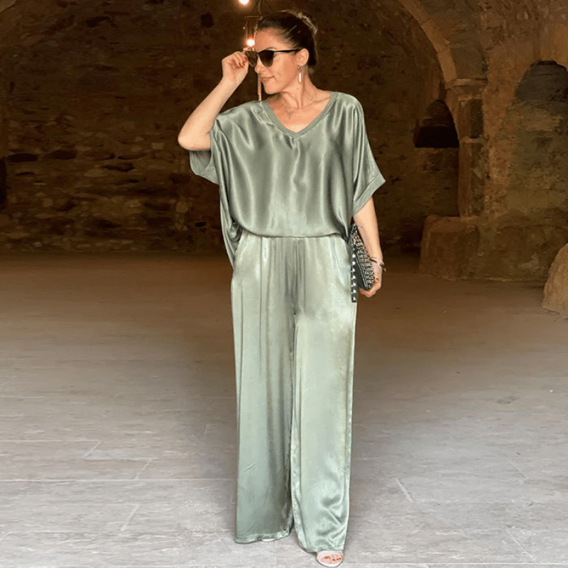Pauline | Completo in raso lucido