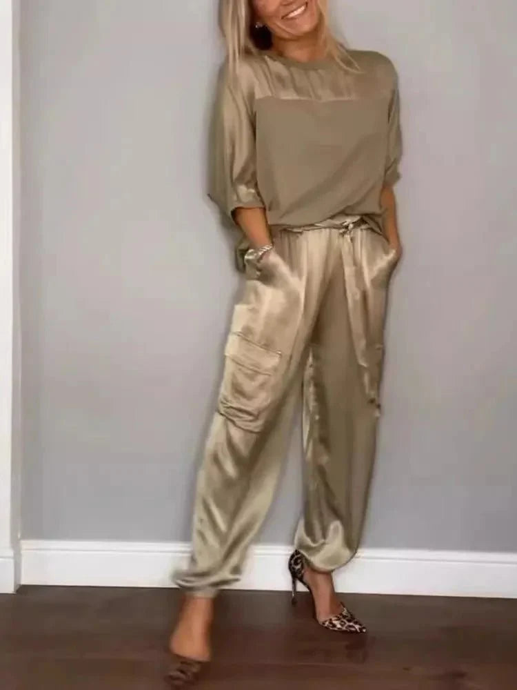 Evelina | eleganza satinata casual