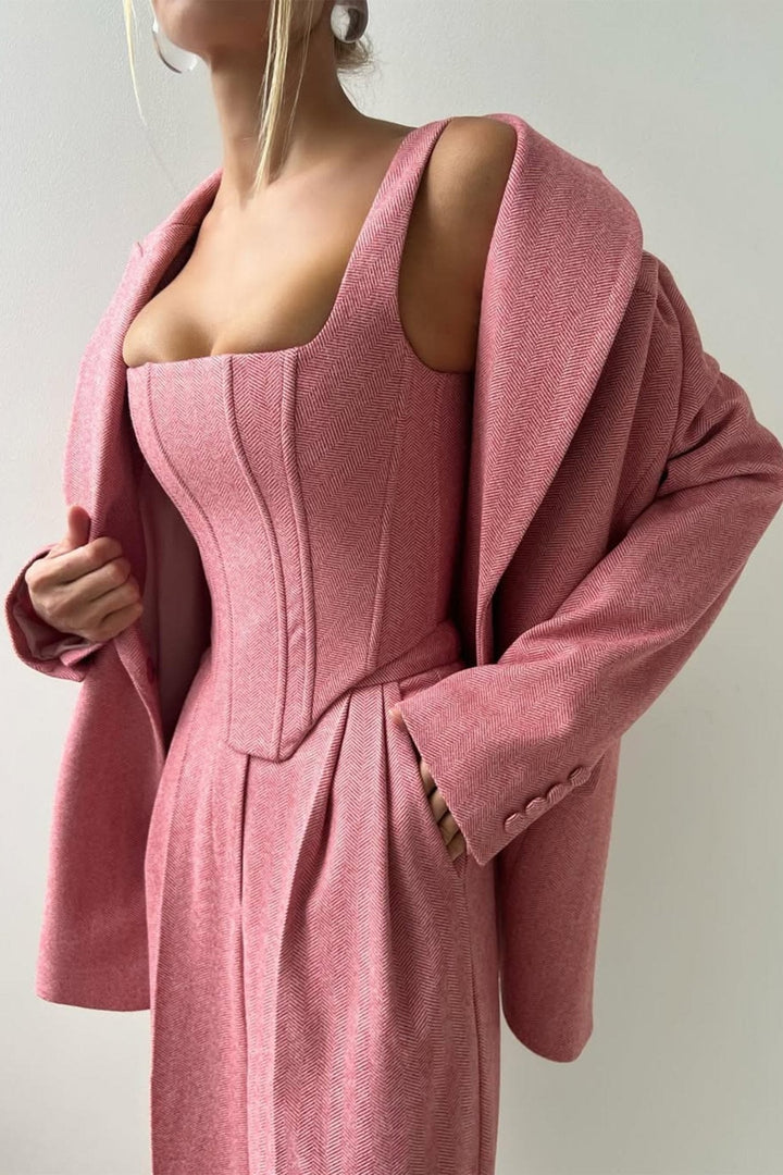 Dolce – Completo a Tre Pezzi con Blazer Doppiopetto