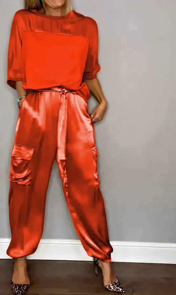 Evelina | eleganza satinata casual
