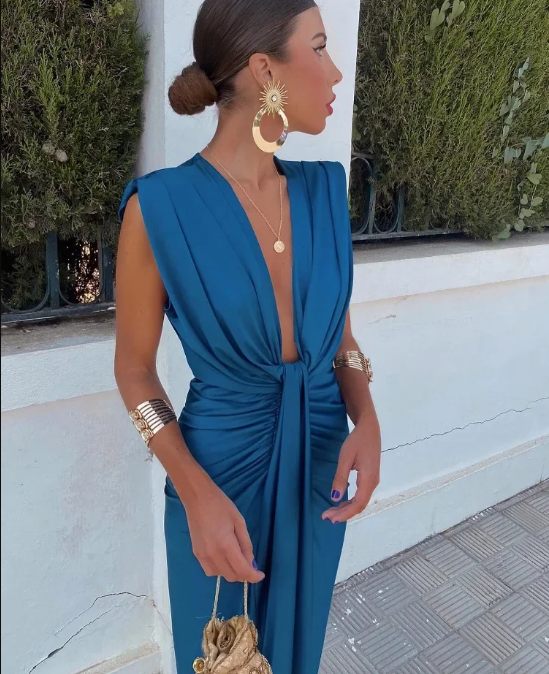 Moriah | Abito elegante a pieghe
