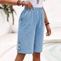 Yasmine | pantaloni corti in cotone e lino