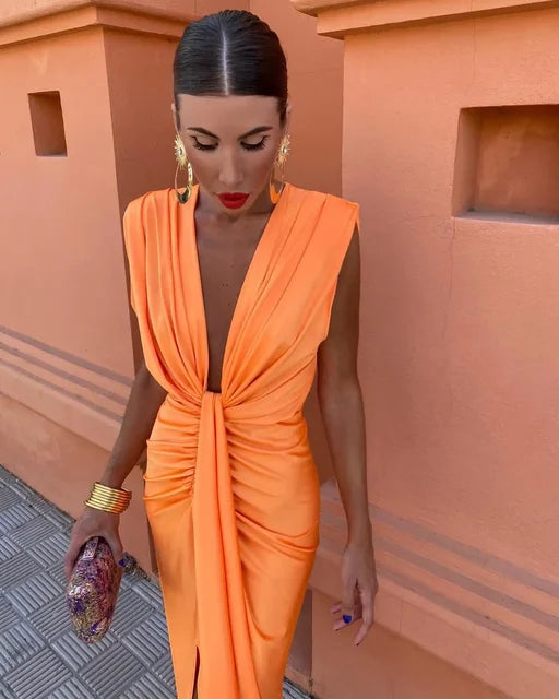 Moriah | Abito elegante a pieghe