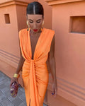 Moriah | Abito elegante a pieghe