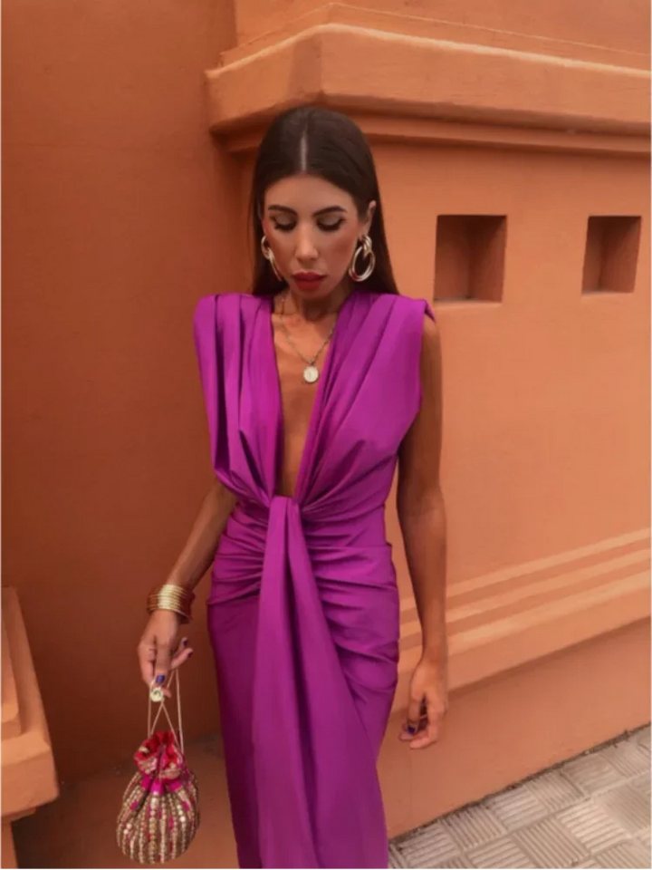 Moriah | Abito elegante a pieghe