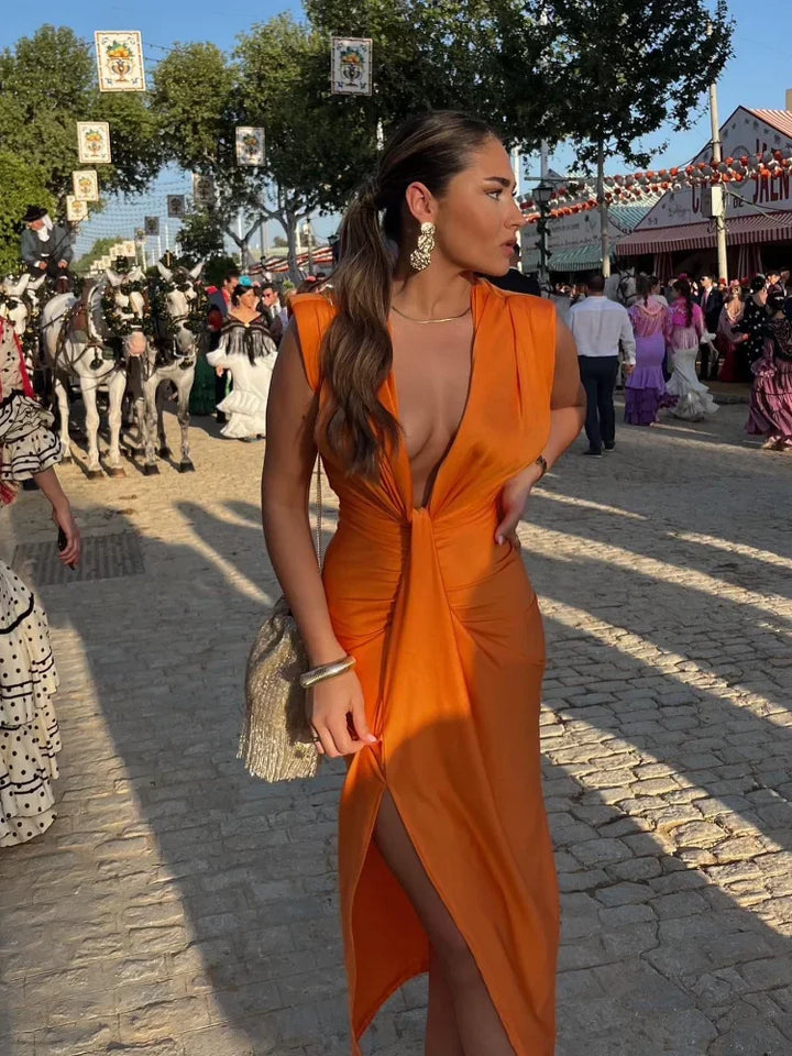 Moriah | Abito elegante a pieghe