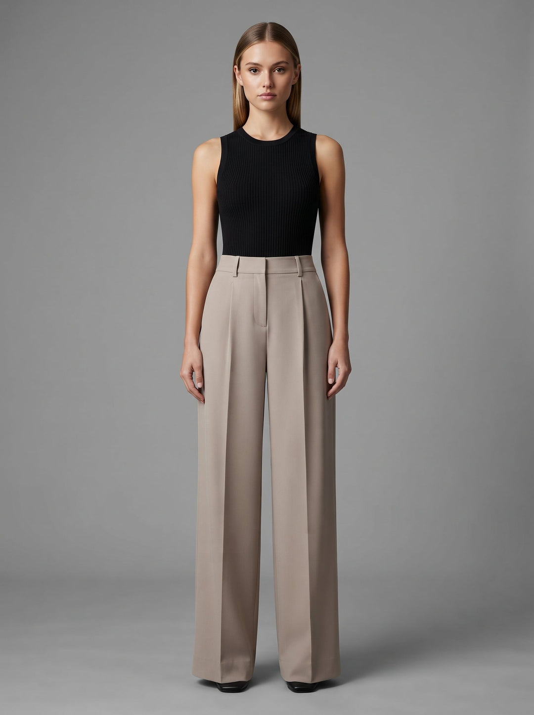 Women's High-Waisted Wide Leg Trousers