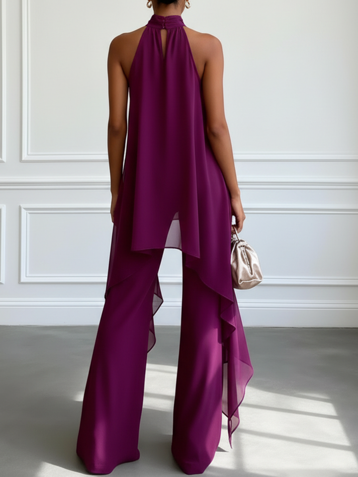 Viola | Completo Elegante Halter con Pantaloni