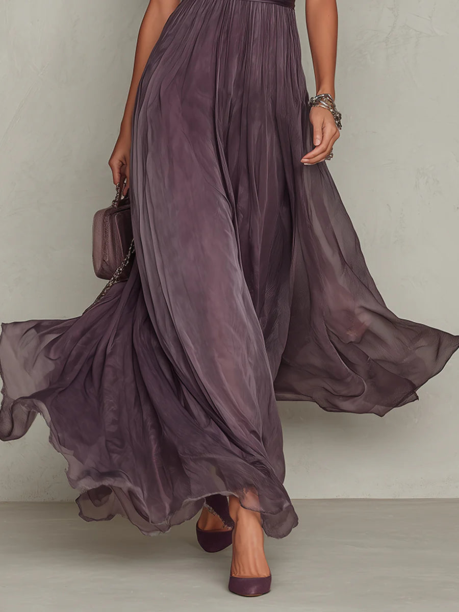 Ashley | Abito lungo in chiffon vintage