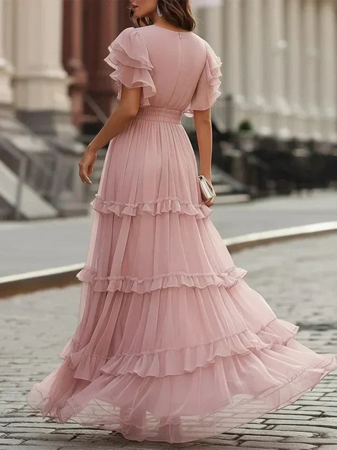 Zoe | Abito Lungo da Sposa Elegante Rosa Chiaro
