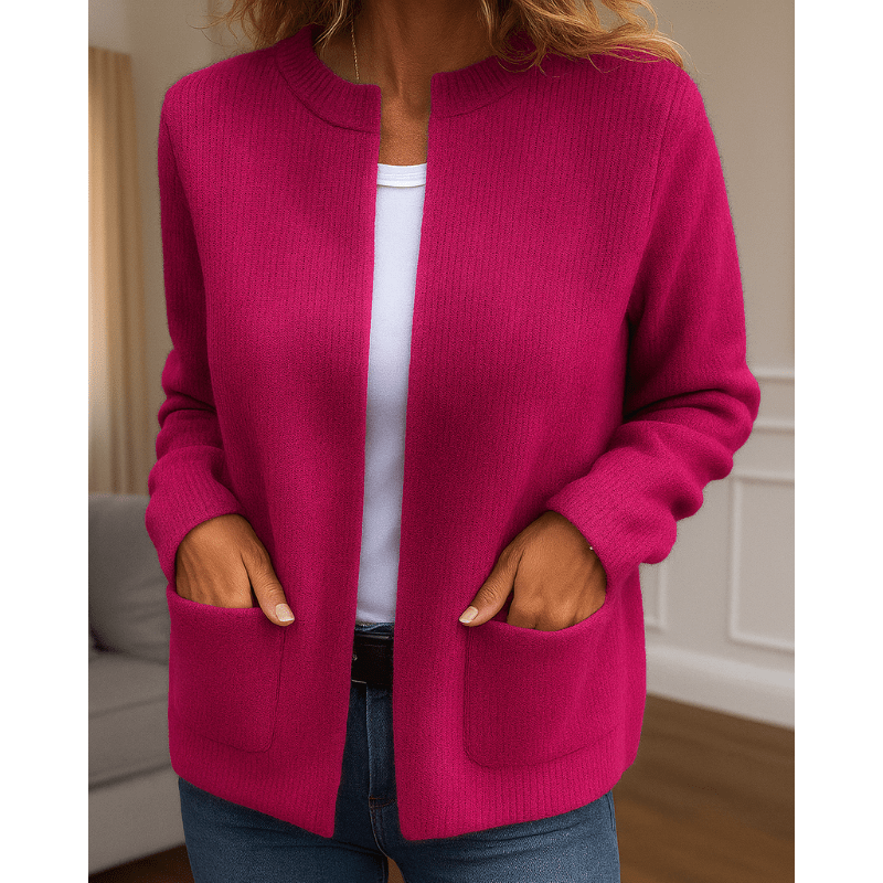 Almira | Cardigan Casual con Tasche Laterali