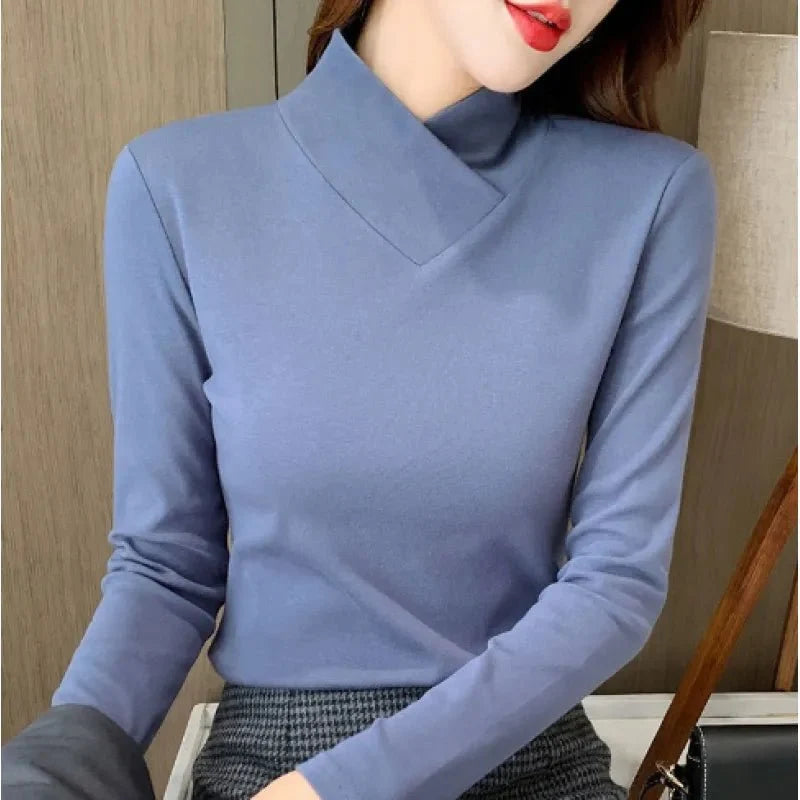 Liora | T-shirt collo alto chic