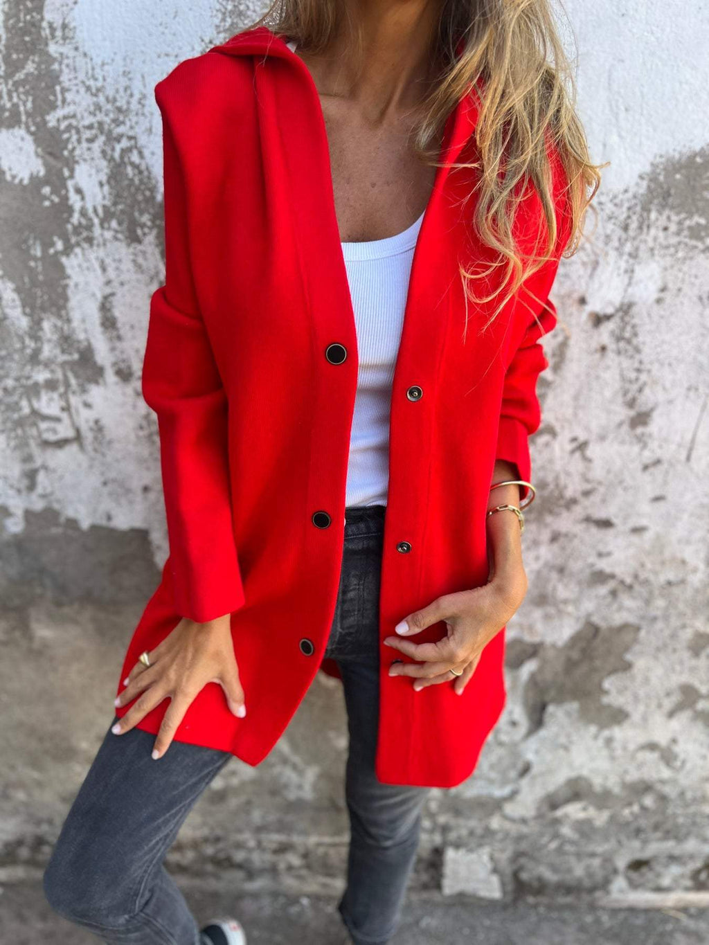Appolinia | Cardigan casual con cappuccio