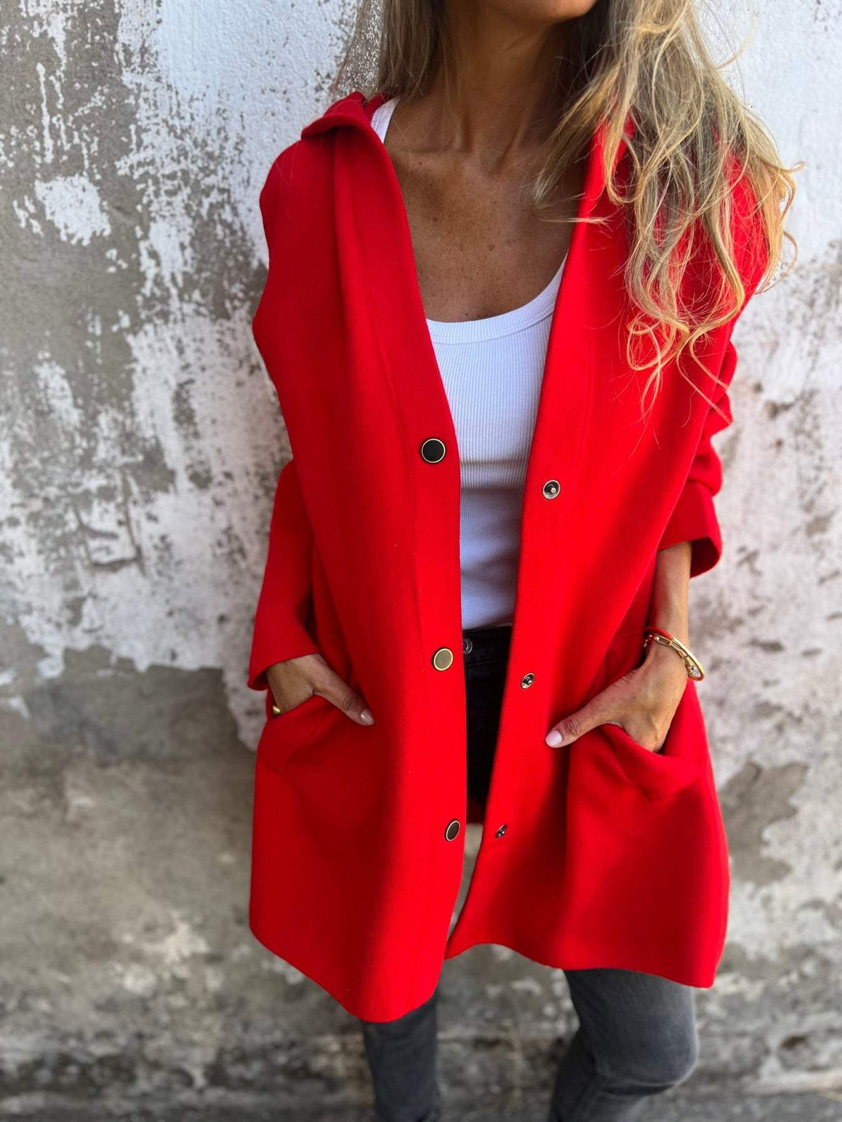Appolinia | Cardigan casual con cappuccio