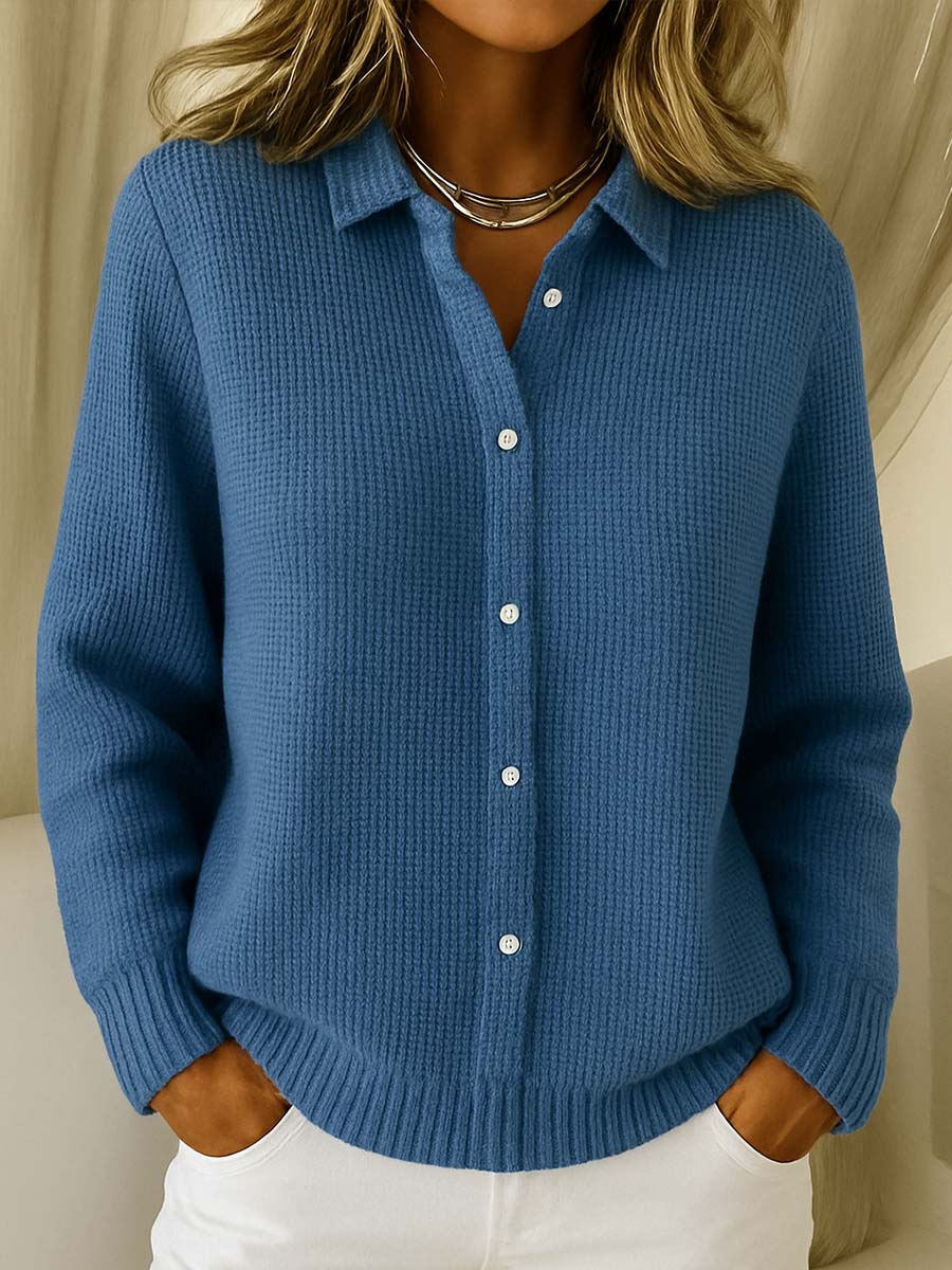Elena | Cardigan Classico in Maglia Morbida