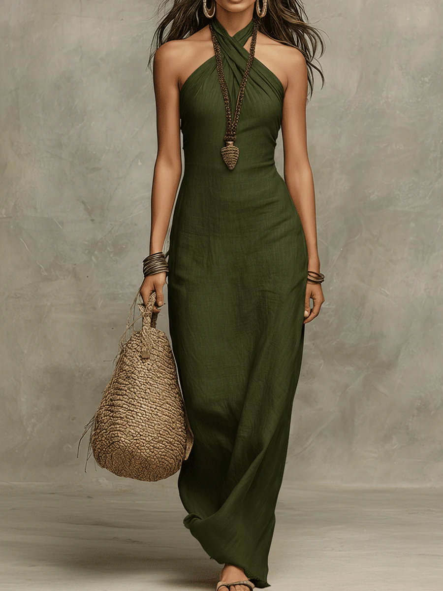 Emilia | Abito Halter Elegante