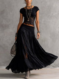 Rosaria | Completo con Gonna Maxi Plissettata