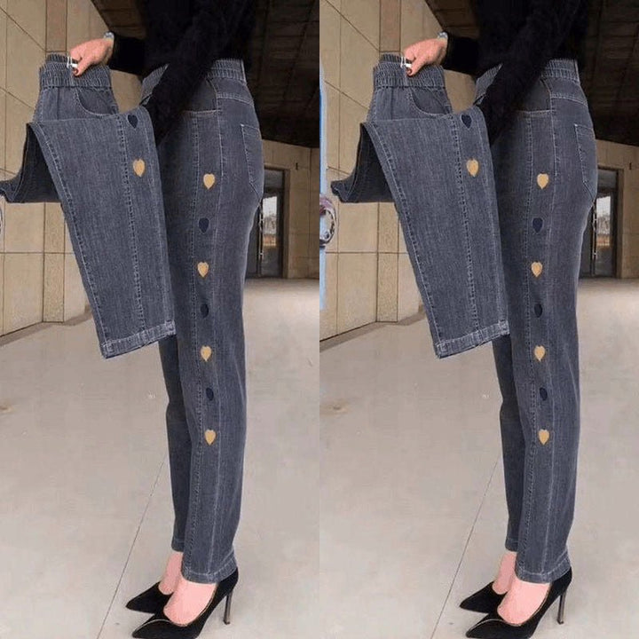 Soraya | Jeans elasticizzati con ricamo