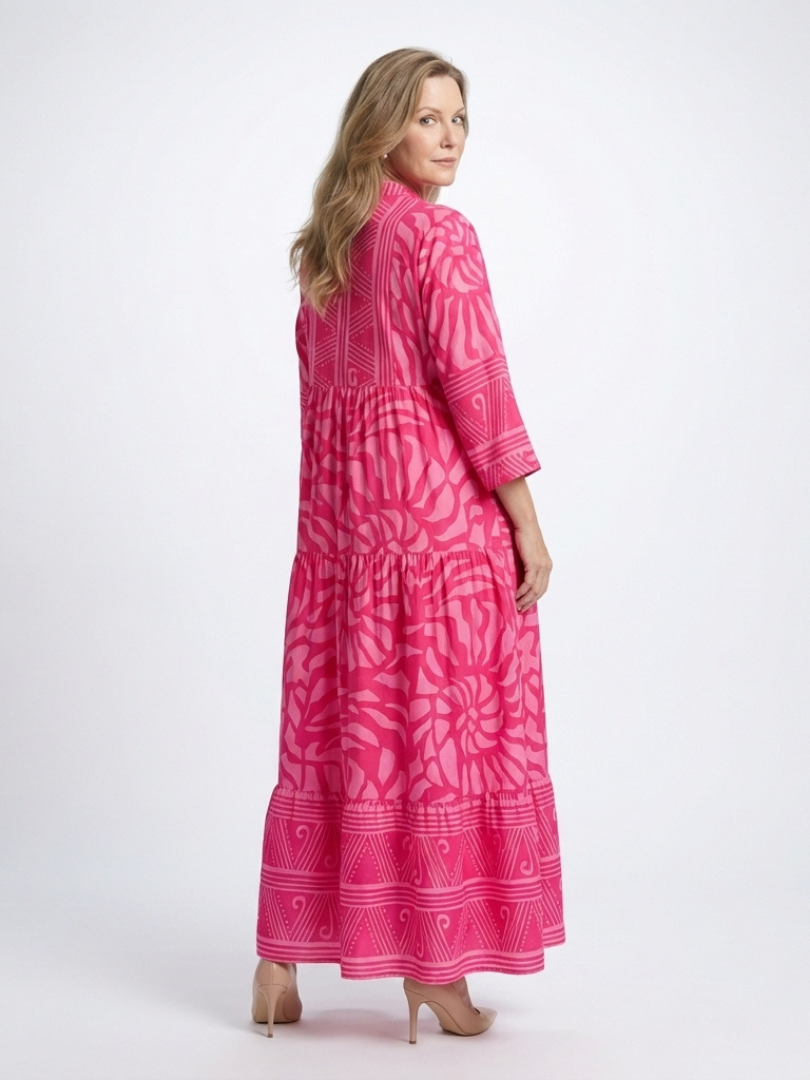 Marielle | Abito midi con bottoni sul davanti